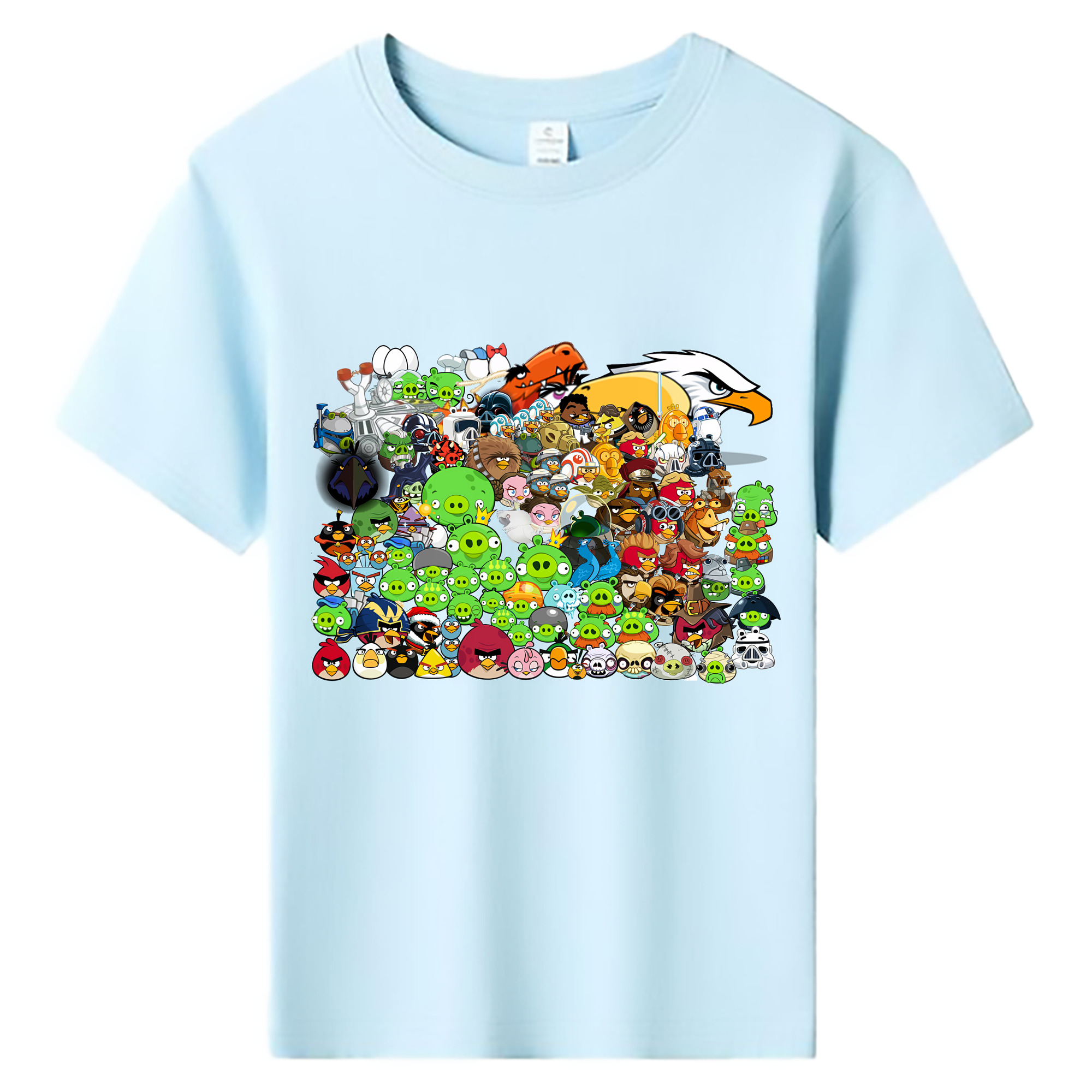 （画像用） Angry Birds アングリーバード 綿100％キッズTシャツ（フロントプリント）